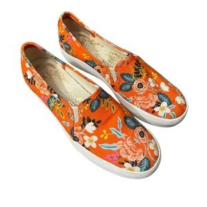Keds Rifle Paper triple kick platform Floral sneaker. Size 7.5
